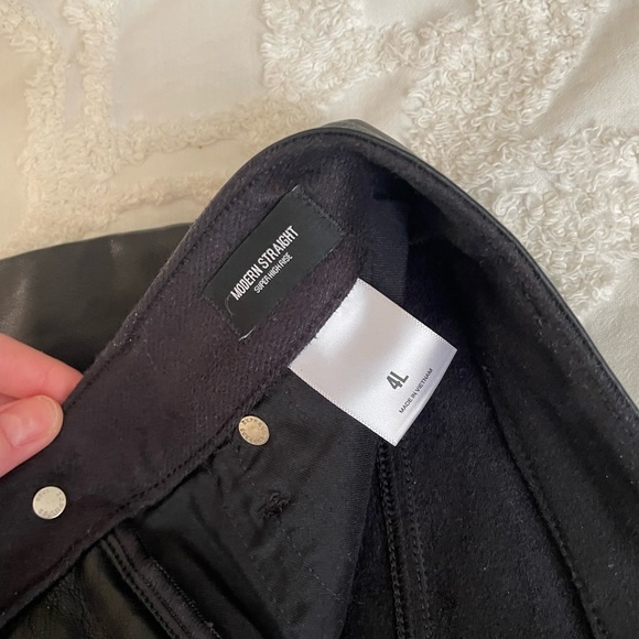 Express Straight Leg leather pant. Never worn - Picture 2 of 2